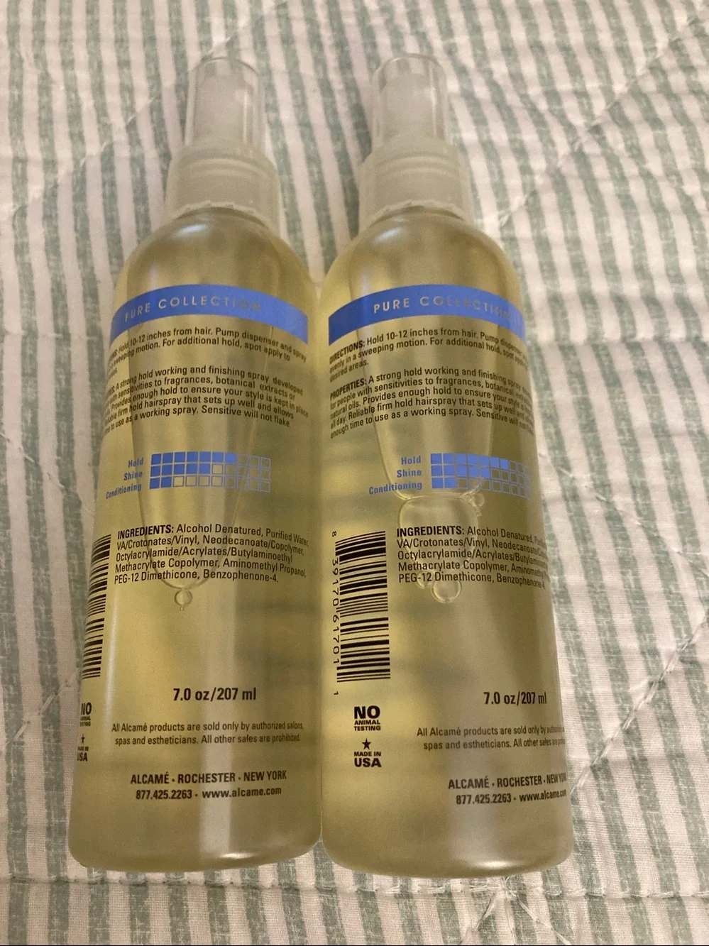 2- Alcamé Sensitive Aroma Free Finishing Spray professional-grade non-aerosol